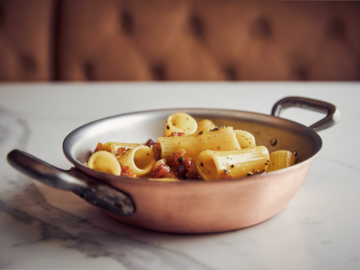 Recept Rigatoni Carbonara