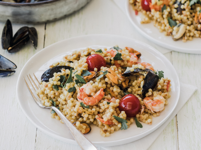 Italiaanse pasta recepten - fregula risotto