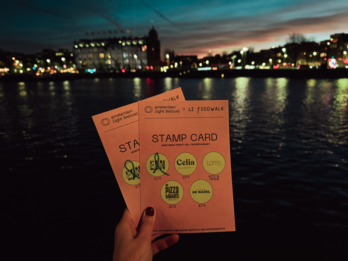 Amsterdam light festival 2025, amsterdam light festival boot, amsterda,m light festival foodwalk